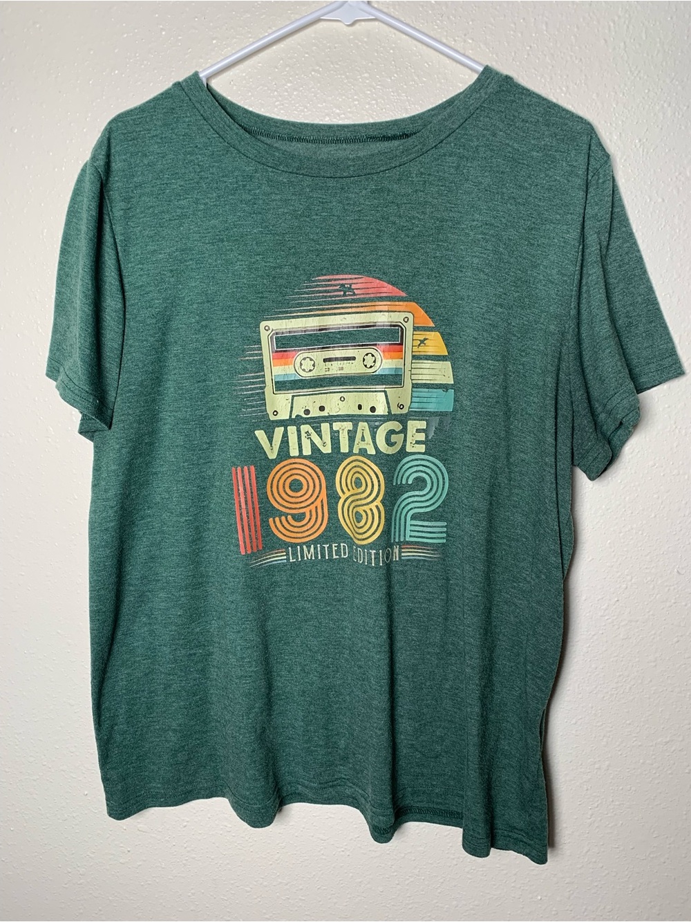 Green 'Vintage 1982' Graphic Tee - Unbranded